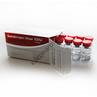 Гормон роста CanadaPeptides Somatropin 191aa (10 флаконов по 10 ед) - Шымкент